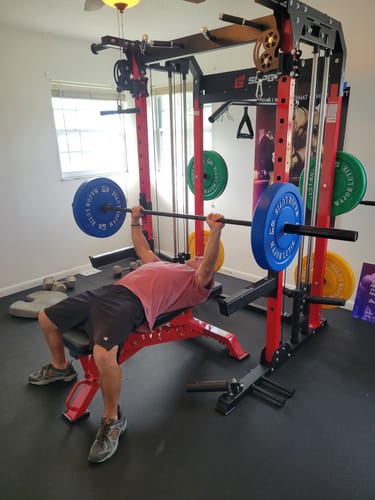 Customer photo review of MAJOR All-in-One Home Gym Power Rack Package Raptor F22