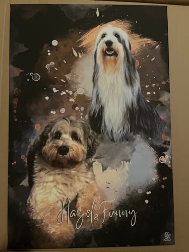Customer photo review of Aquarell Pawtrait