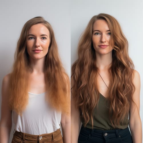 Customer photo review of Hair Growth Kit (2 month supply)