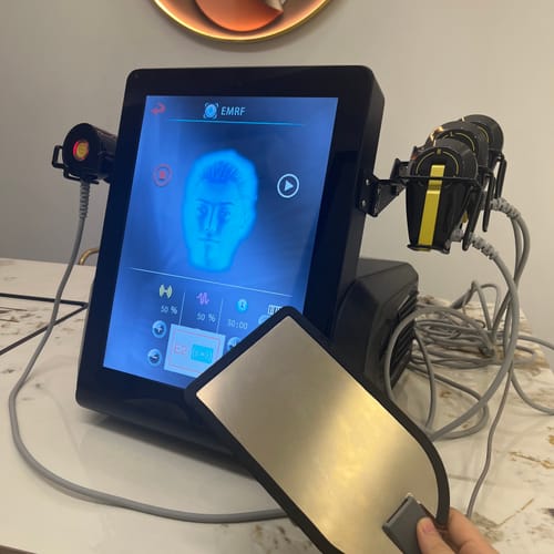 Customer photo review of EMVisage Facial Therapy Machine Portable