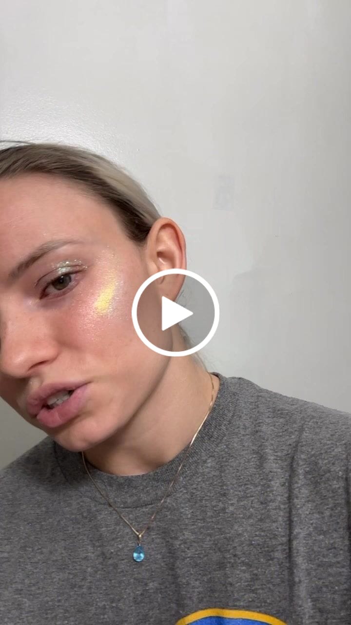 Customer video review of Rainbow glow Eyeshadow/highlighter