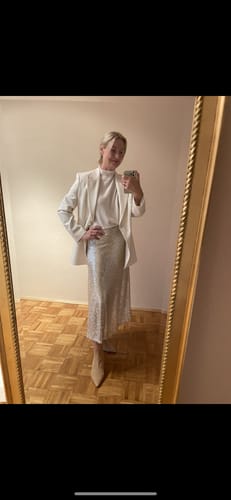 Customer photo review of Paillettenrock "Pekka" - Whitegold