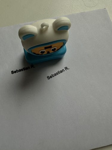 Customer photo review of Stampops - Σφραγίδες Ζωάκια με Εξατομικευμένο Όνομα