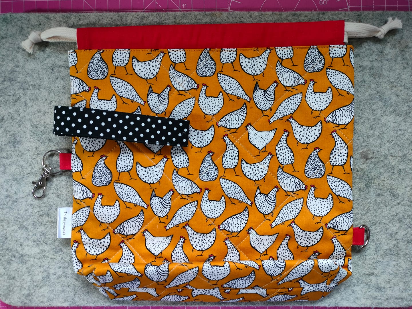 Customer photo review of Hens Rose & Hubble Cotton Poplin Fabric