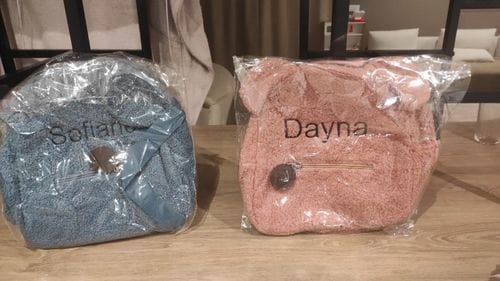 Customer photo review of 'BagPops' - Σακίδιο Πλάτης (Backpack) Αρκουδάκι με Εξατομικευμένο Όνομα