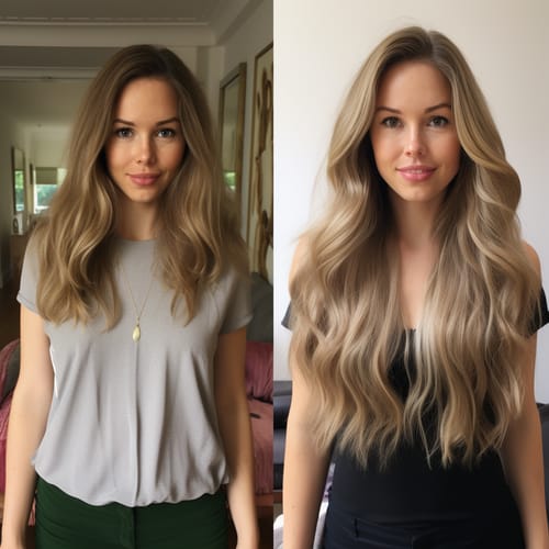 Customer photo review of Hair Growth Kit (2 month supply)