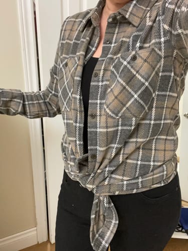 Customer photo review of Thread & Supply Lewis Shirt (Grey Plaid)