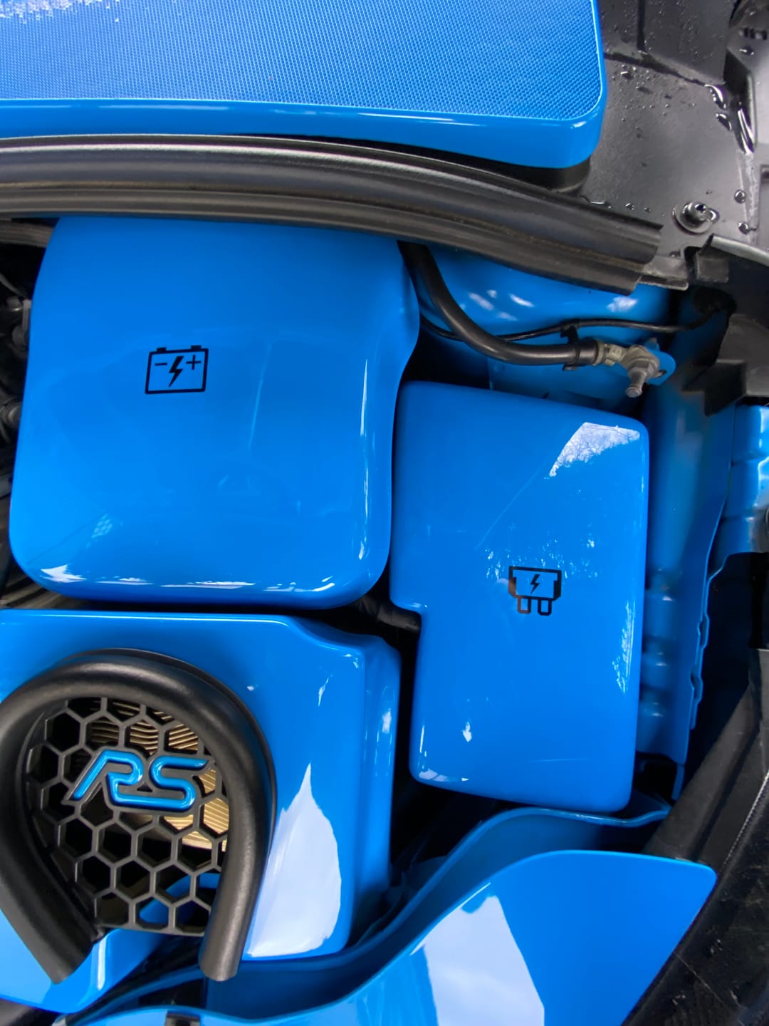 Customer photo review of Battery and Fuse Vinyl Sticker Set