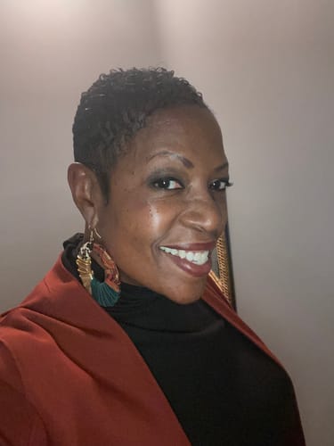 Customer photo review of Wooden Earrings- Wrapped in the Culture 2.0