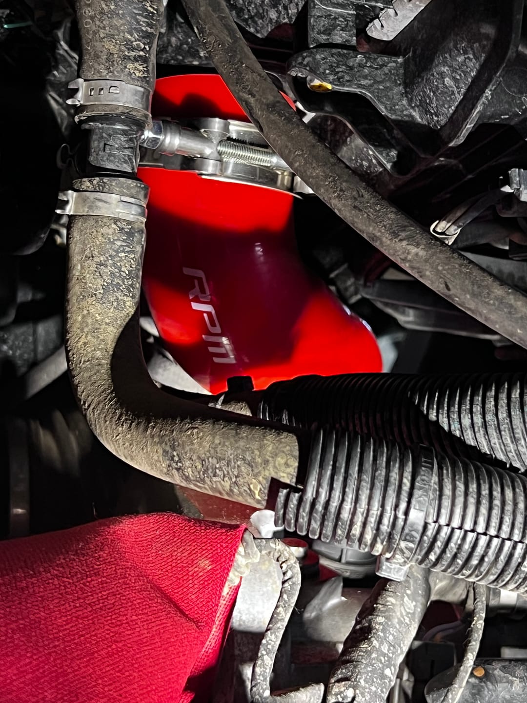 Customer photo review of RPM-SxS Can Am Maverick X3 Full Silicone Charge Tubes Kit R & RR