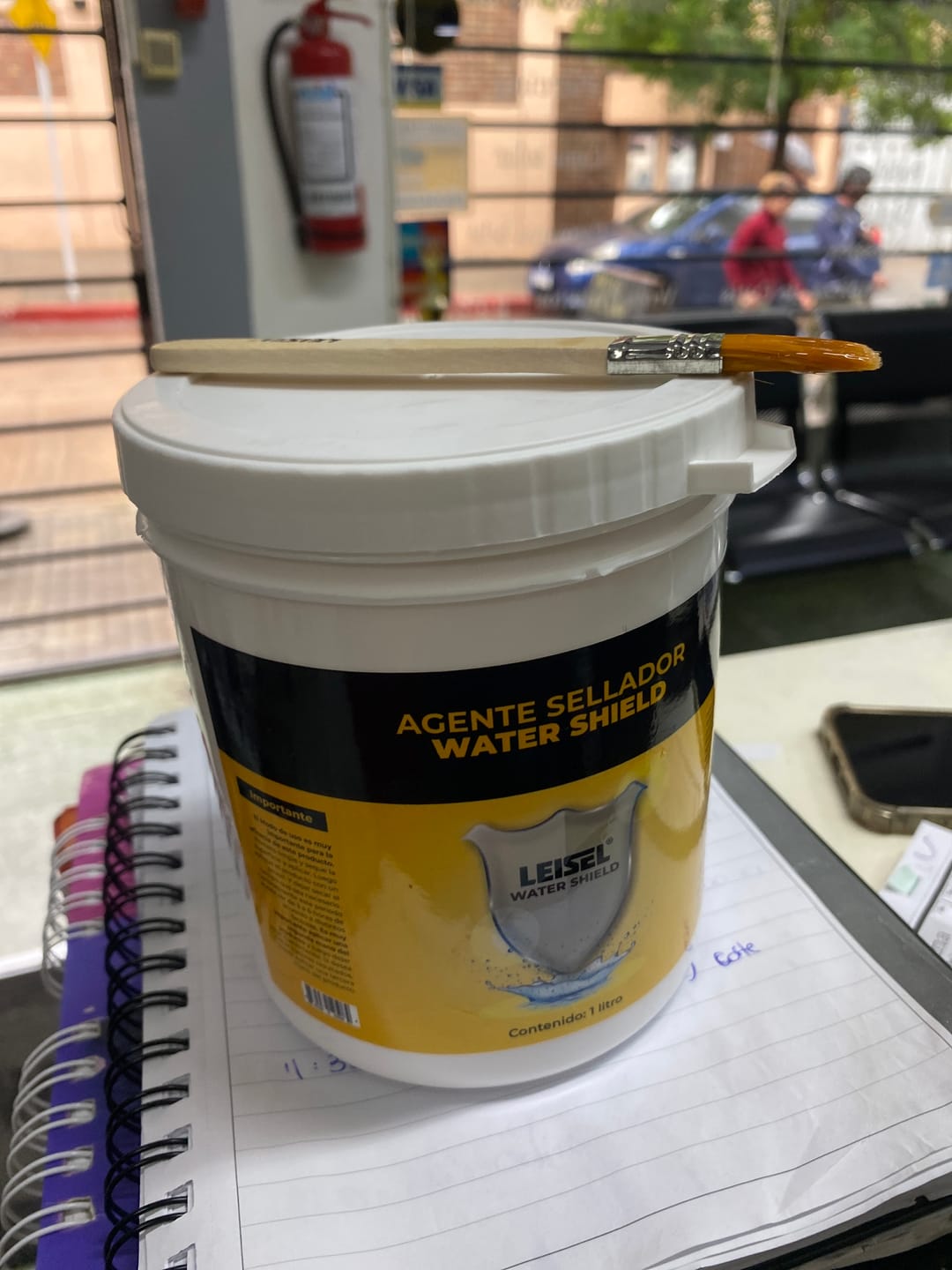 Customer photo review of Agente Sellador Water Shield Marca Leisel 1 Litro