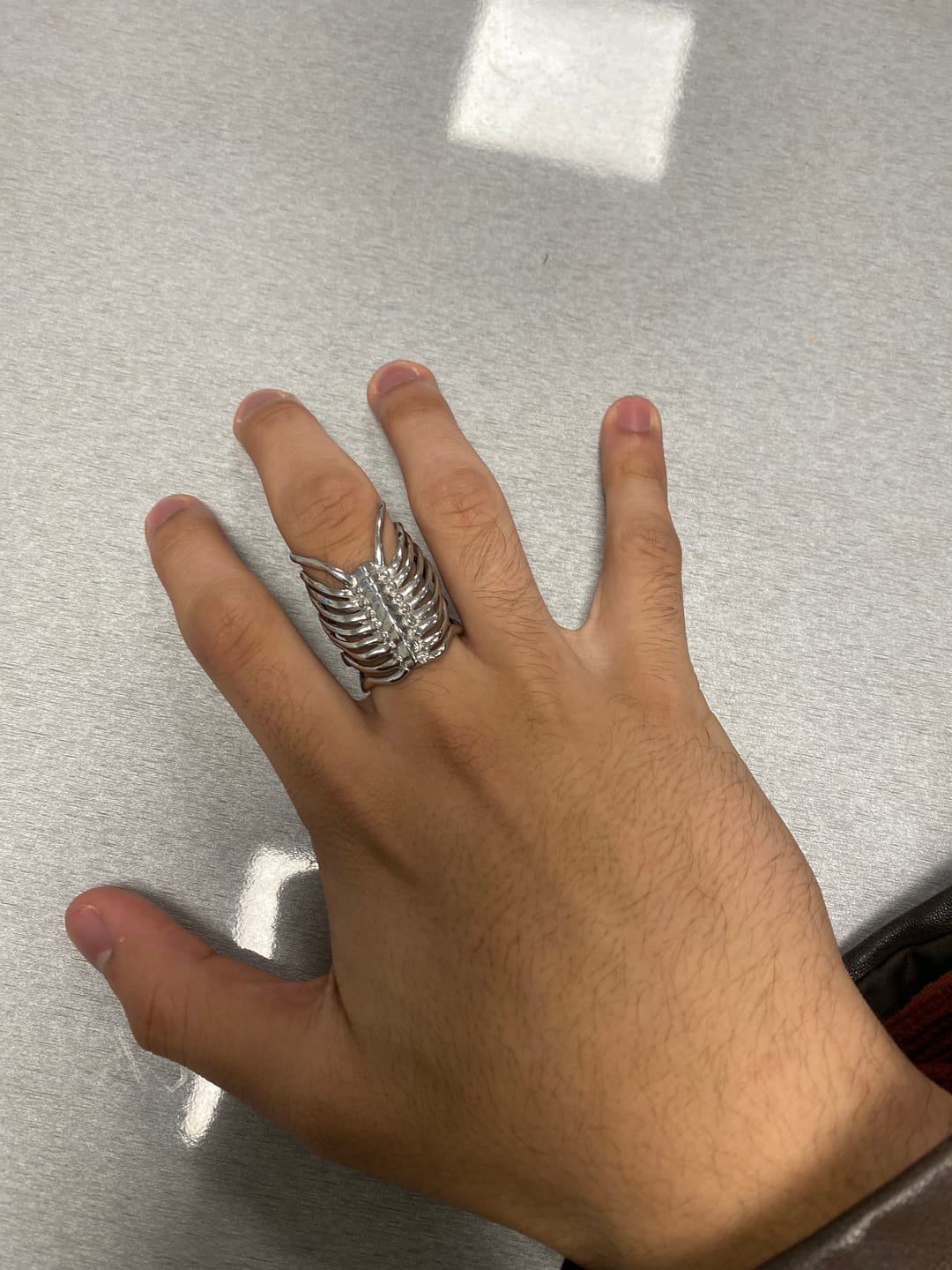 Customer photo review of RIBCAGE RING