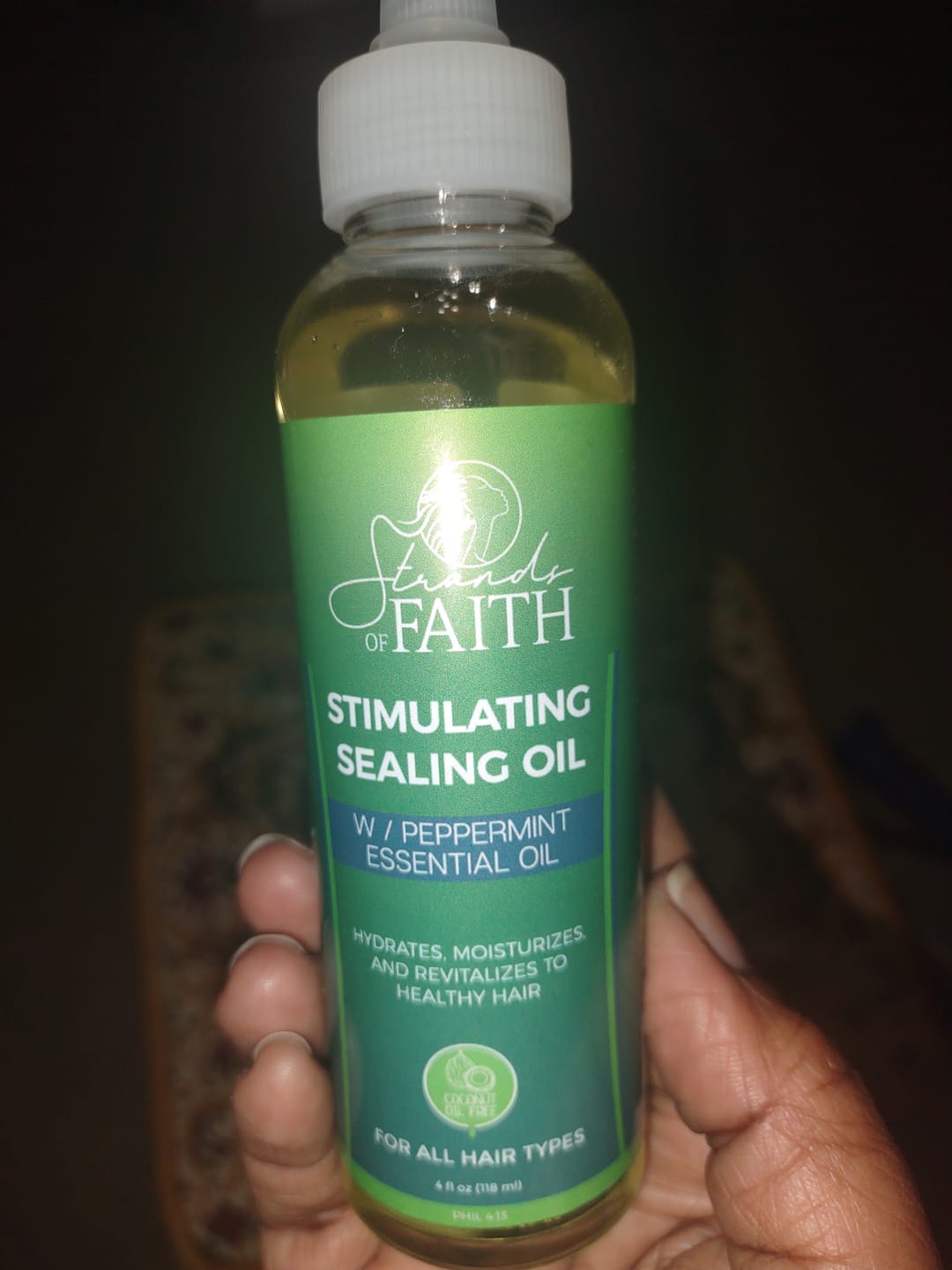 Customer photo review of Moisturizing Sealing Oil