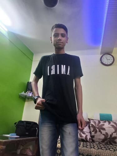Customer photo review of AMIRI Logo-Print Cotton-Jersey T-Shirts