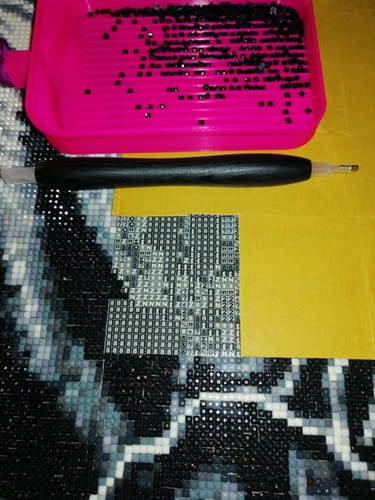 Customer photo review of Premium Diamond Painting Stift Echtholz handgefertigt