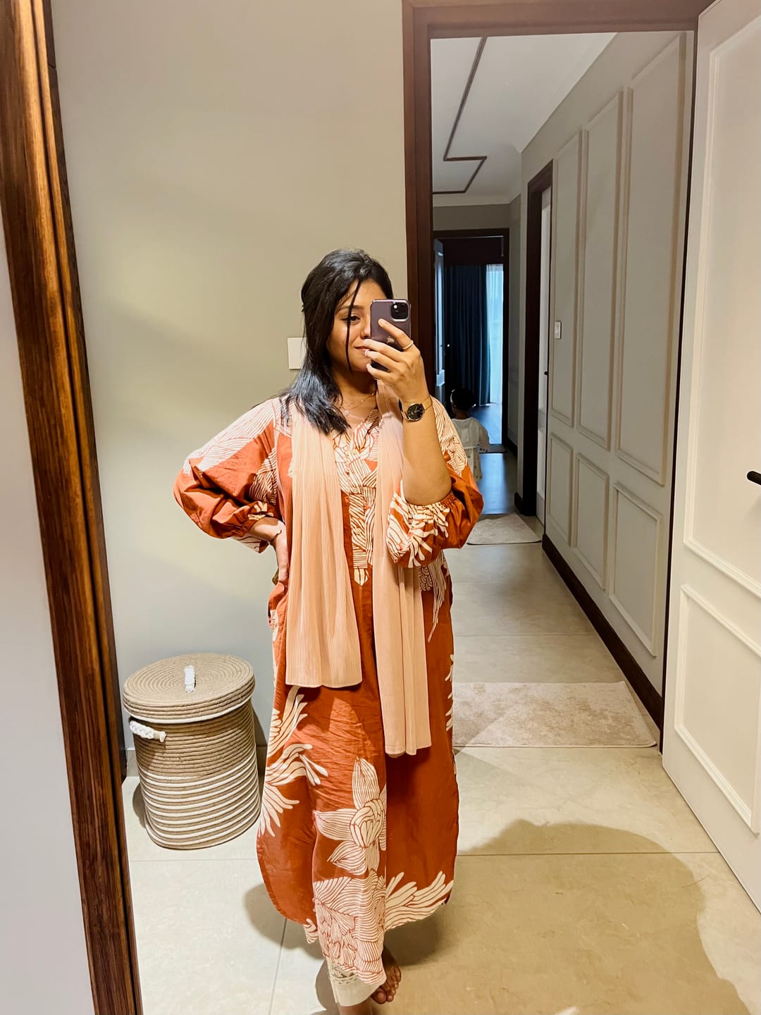 Customer photo review of Anika Dress - Terracotta Satori