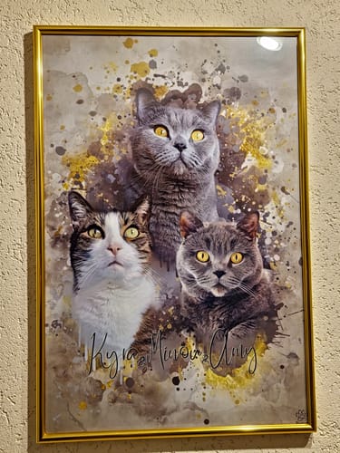 Customer photo review of Aquarell Pawtrait