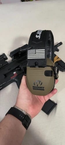 Customer photo review of אוזניות אלקטרוניות להפחתת רעשים -למטווחים