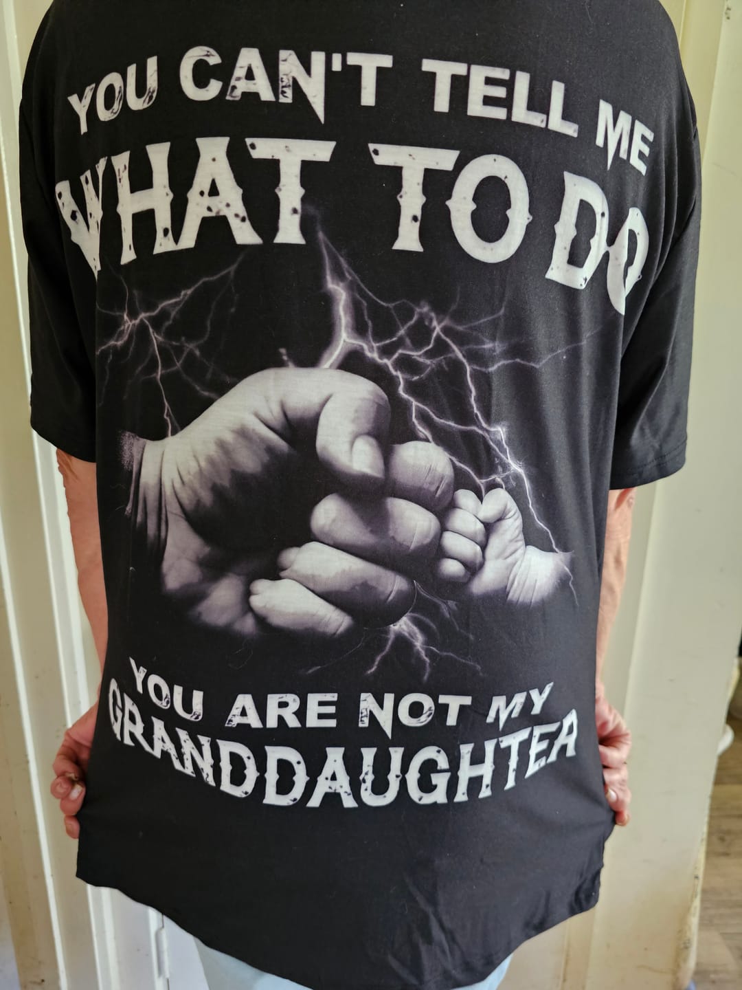 Customer photo review of My Granddaughter Premium Fit Mens Tee