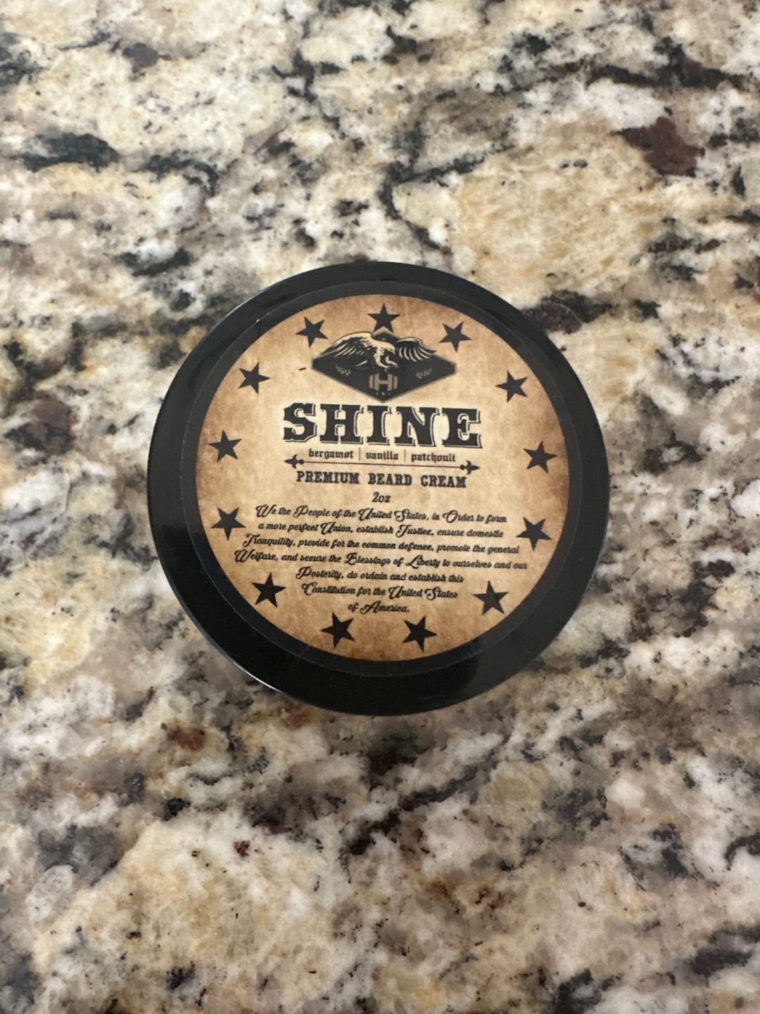 Customer photo review of SHINE Premium Beard Cream (2 oz)