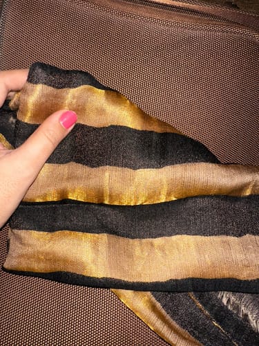 Customer photo review of Pashtush Womens Extra Fine Wool Blend  Shawl,Checkered, Soft And Warm Beige