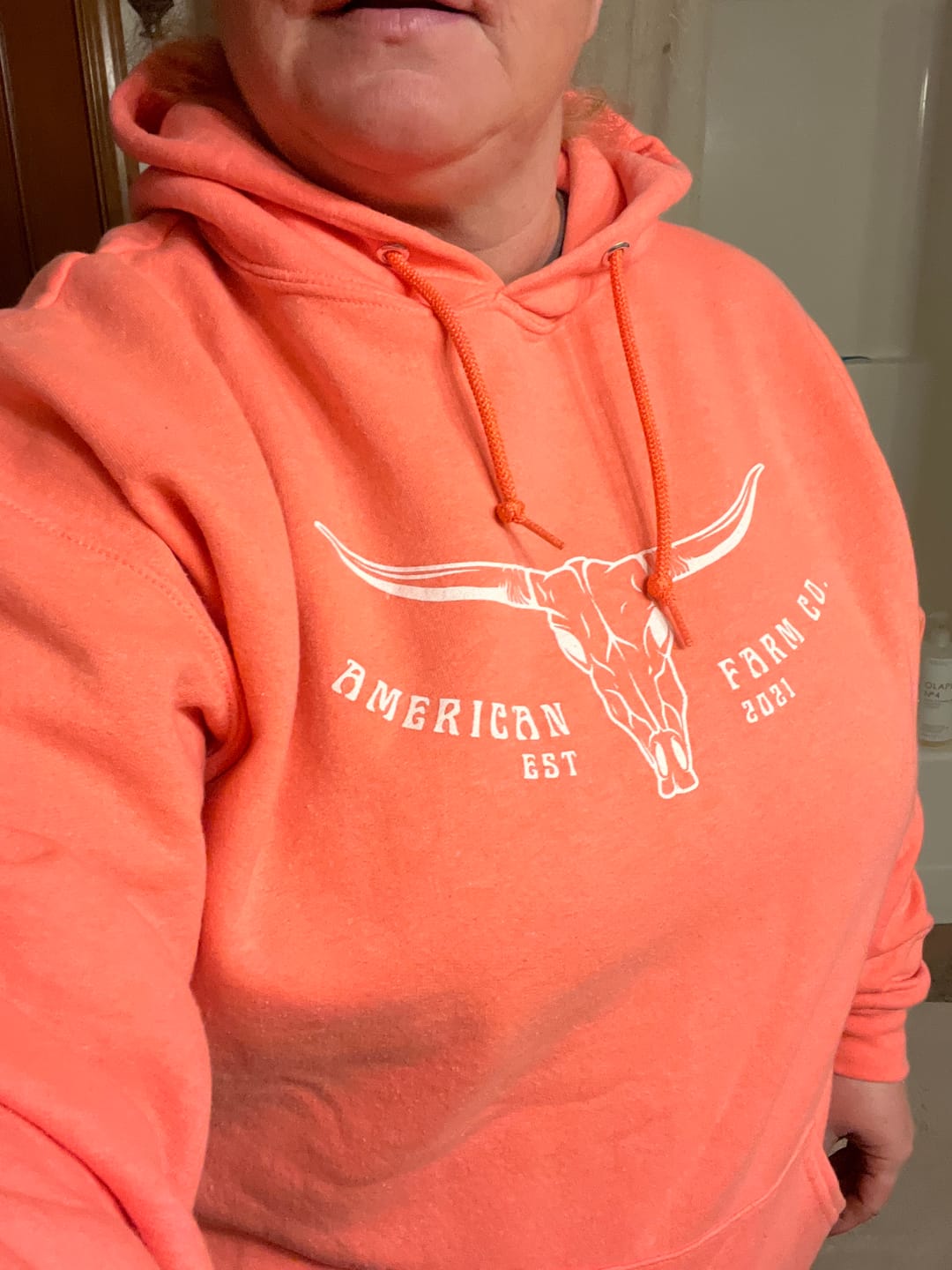 Customer photo review of Neon 'Skull' Hoodie