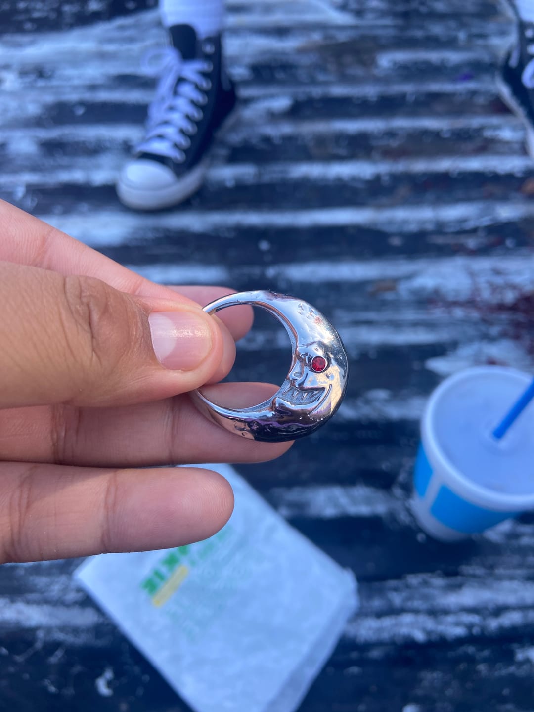 Customer photo review of XL LUNA RING