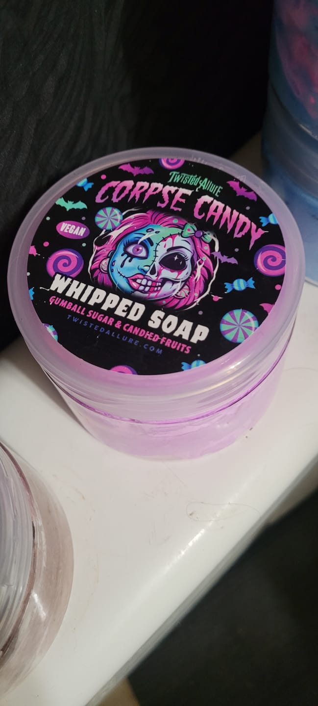 Customer photo review of Corpse Candy Whipped Soap (Gumball sugar & Candy fruits)