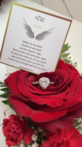 Customer photo review of Forever In My Heart Urn Ring