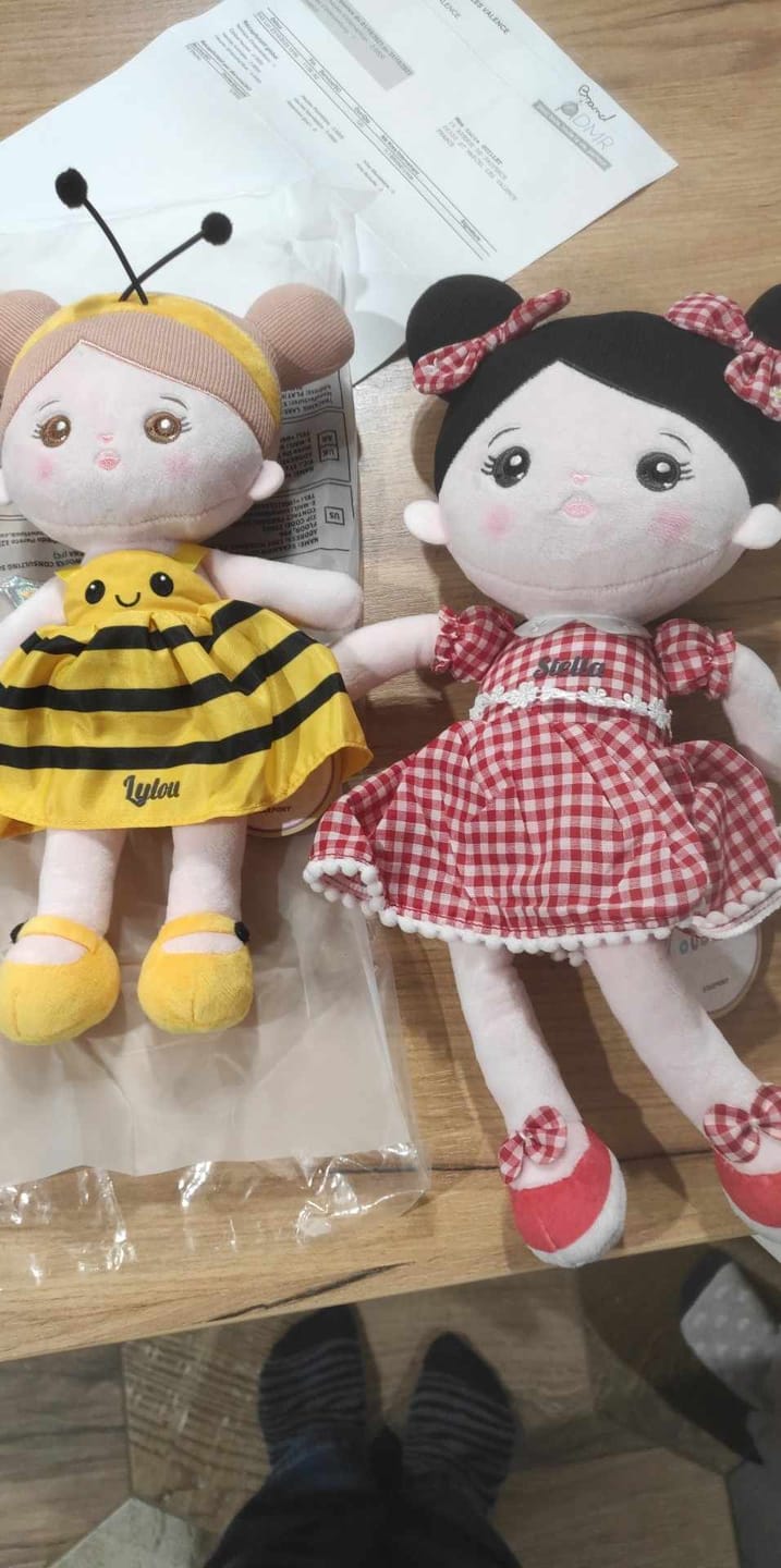 Customer photo review of Personnalisée Poupée en Peluche avec Yeux Ouverts d'abeille