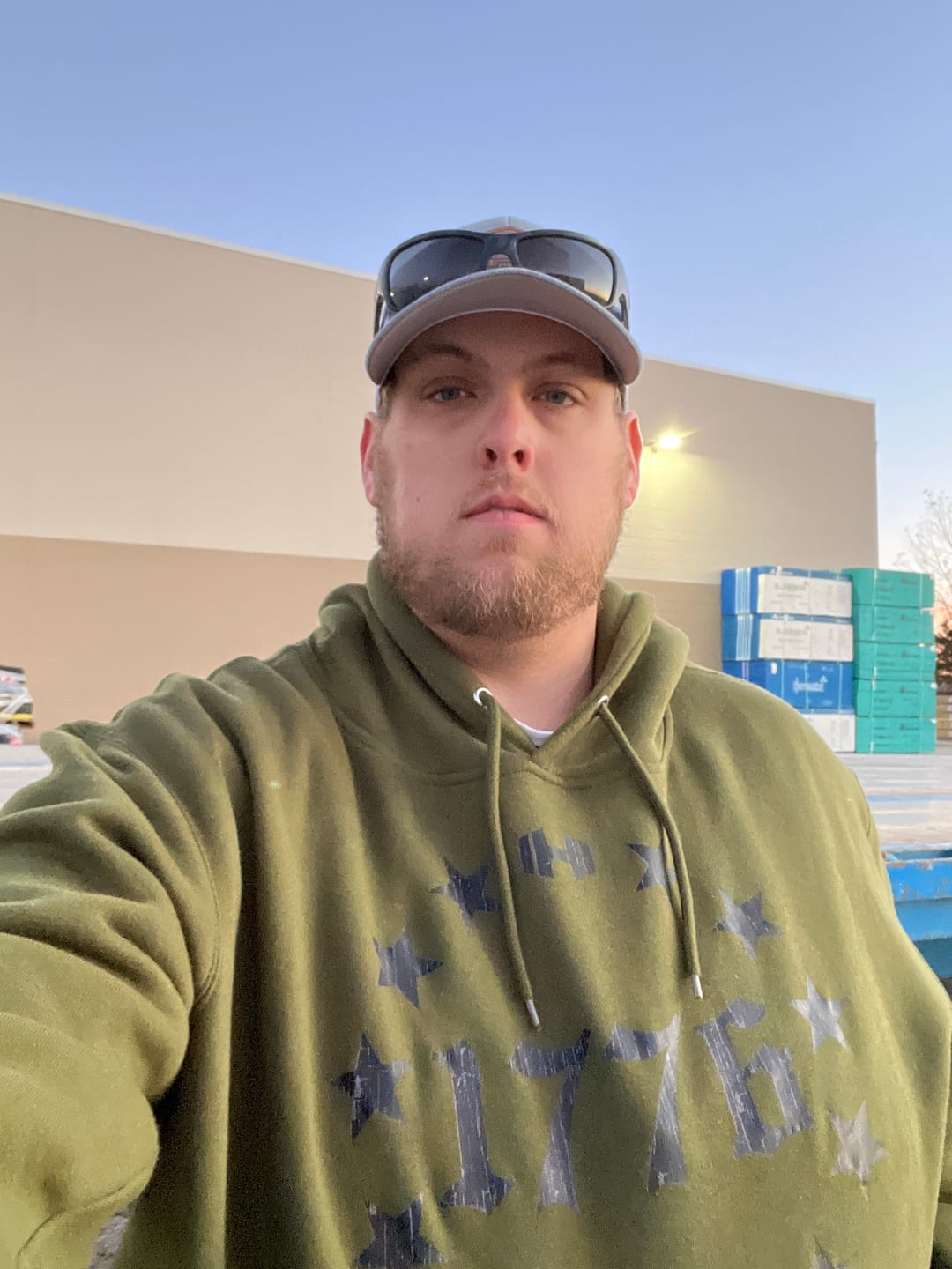Customer photo review of 1776 Circle Stars Hoodie