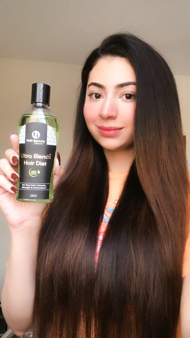 Customer photo review of Ultra Blends Hair Diet Oil