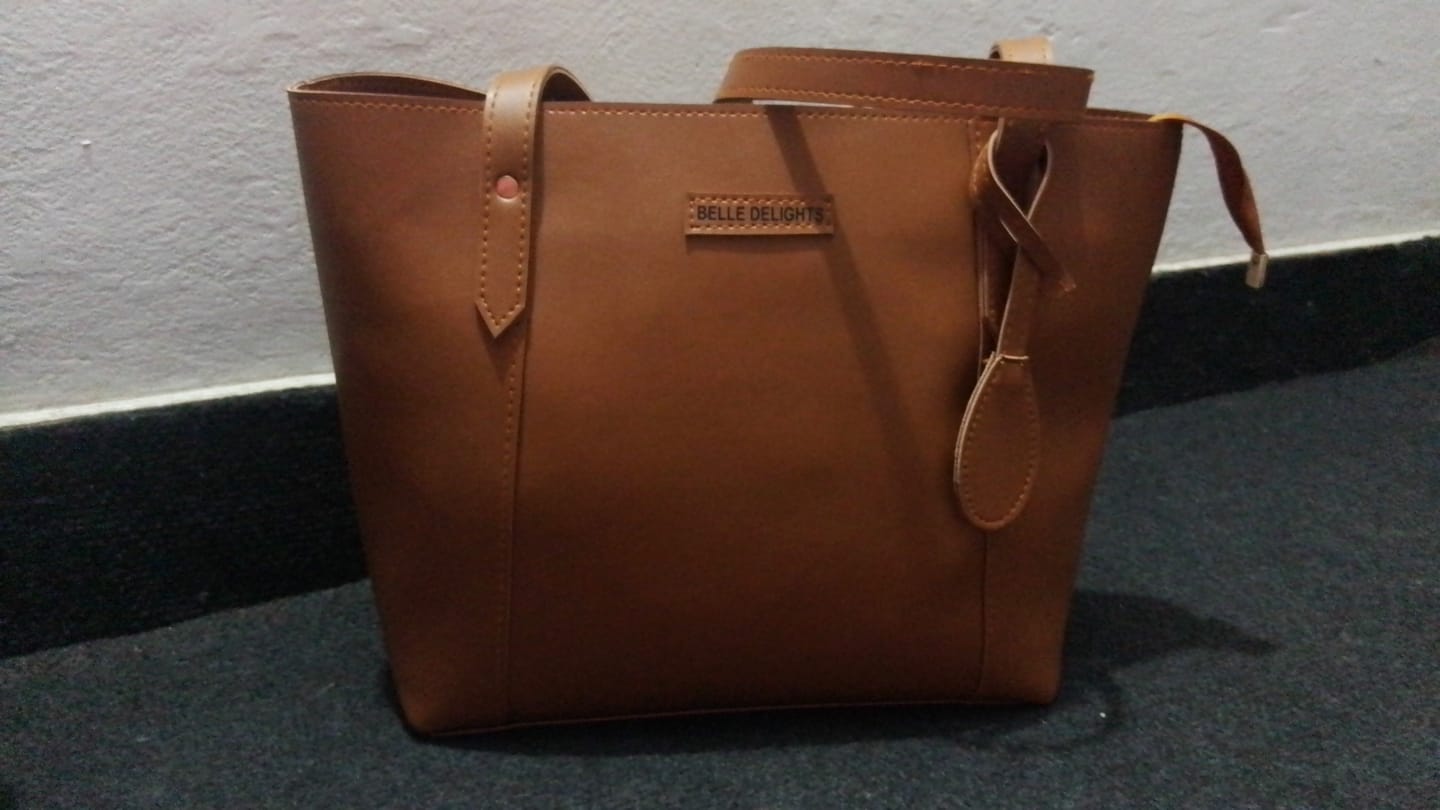 Customer photo review of Brown Belle The Tote Bag