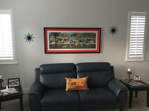 Customer photo review of Mid-Century Modern Starburst Wall Decor - 10in