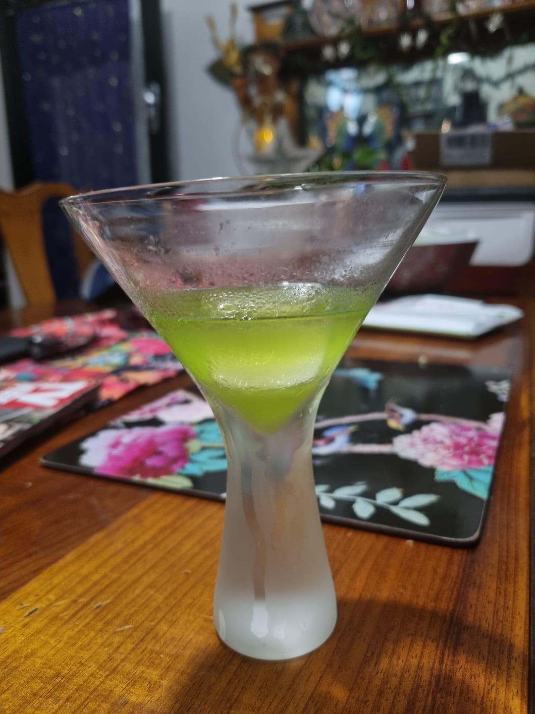 Customer photo review of MARTINI GLASS Heavy Base Sand Blast 290ml