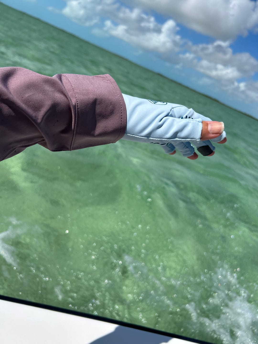 Customer photo review of HaliBorealis Tunic Fishing Shirt
