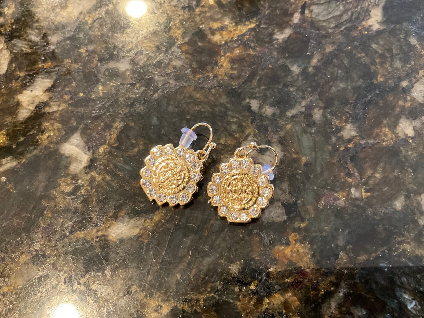 Customer photo review of Brilliance Drop Earrings