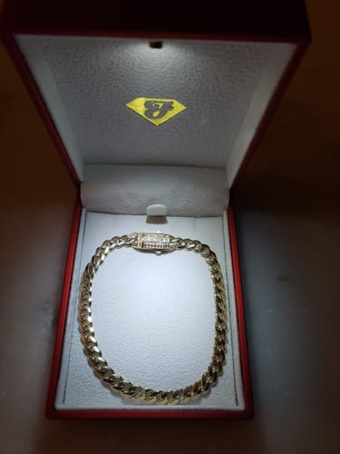 Customer photo review of *NEW* 14K Hollow Cuban Bracelet (5MM) JTJ™