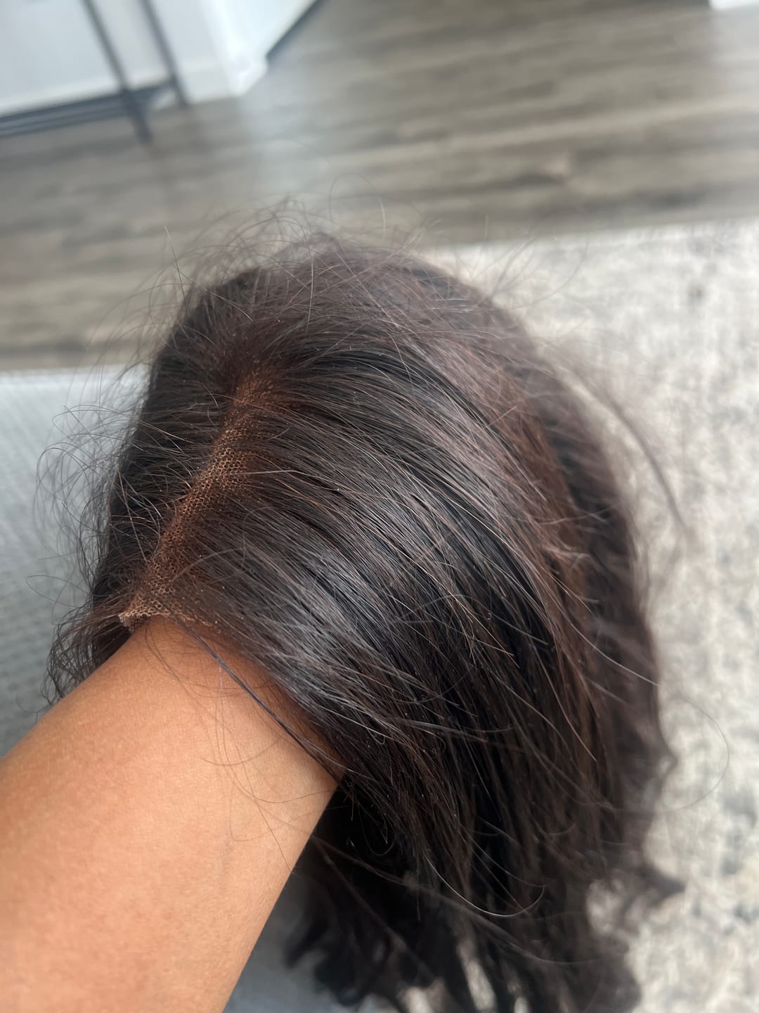 Customer photo review of Megan Human Hair Body Wave 4x4 Lace Closure Wig
