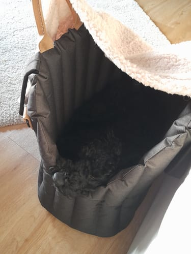 Customer photo review of Сarrying Pony bag brown