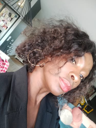 Customer photo review of FRONT LACE 13X4" NEW STYLE LIMITED 4C KINKY CURLY