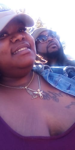 Customer photo review of Lovers Charm™ 18K Custom Engraved Necklace