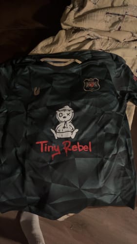 Customer photo review of Mens Mystery Football Shirt
