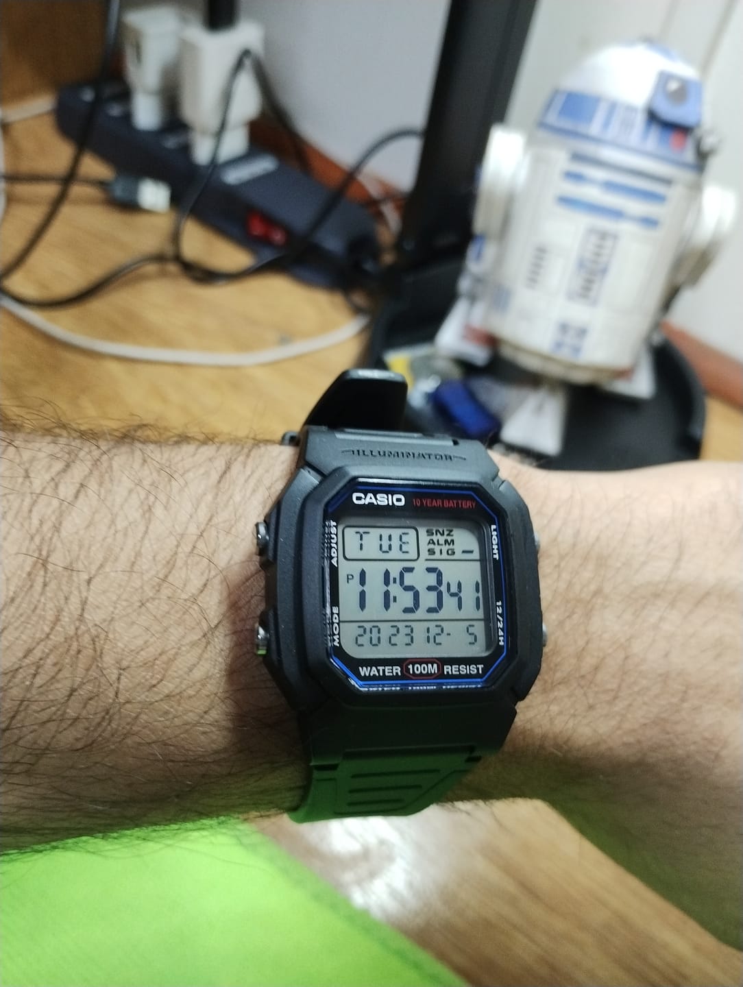 Customer photo review of Reloj Casio Vintage W-800H-1AVDF Líneas Azules