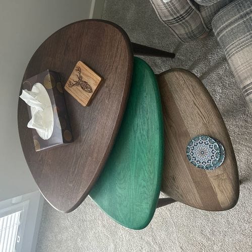 Customer photo review of Ercol Style Masif Meşe Üçlü Orta Sehpa Takımı