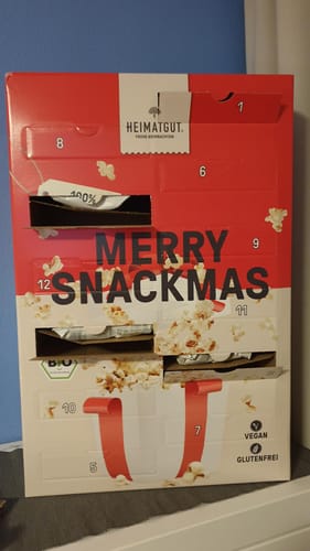 Kundenbewertung mit Foto zu Snack-Adventskalender 2023