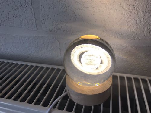 Customer photo review of Ledsen™ CrystalBall - 3D-Solsystemkrystalkugle Med LED-Lys