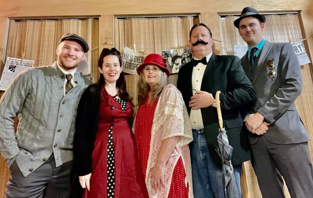 Customer photo review of 1940s Murder Mystery Host Your Own Game Kit