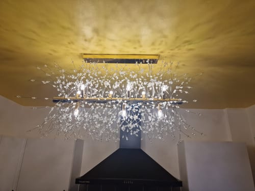 Customer photo review of Modern 9-Light Crystal Chandelier