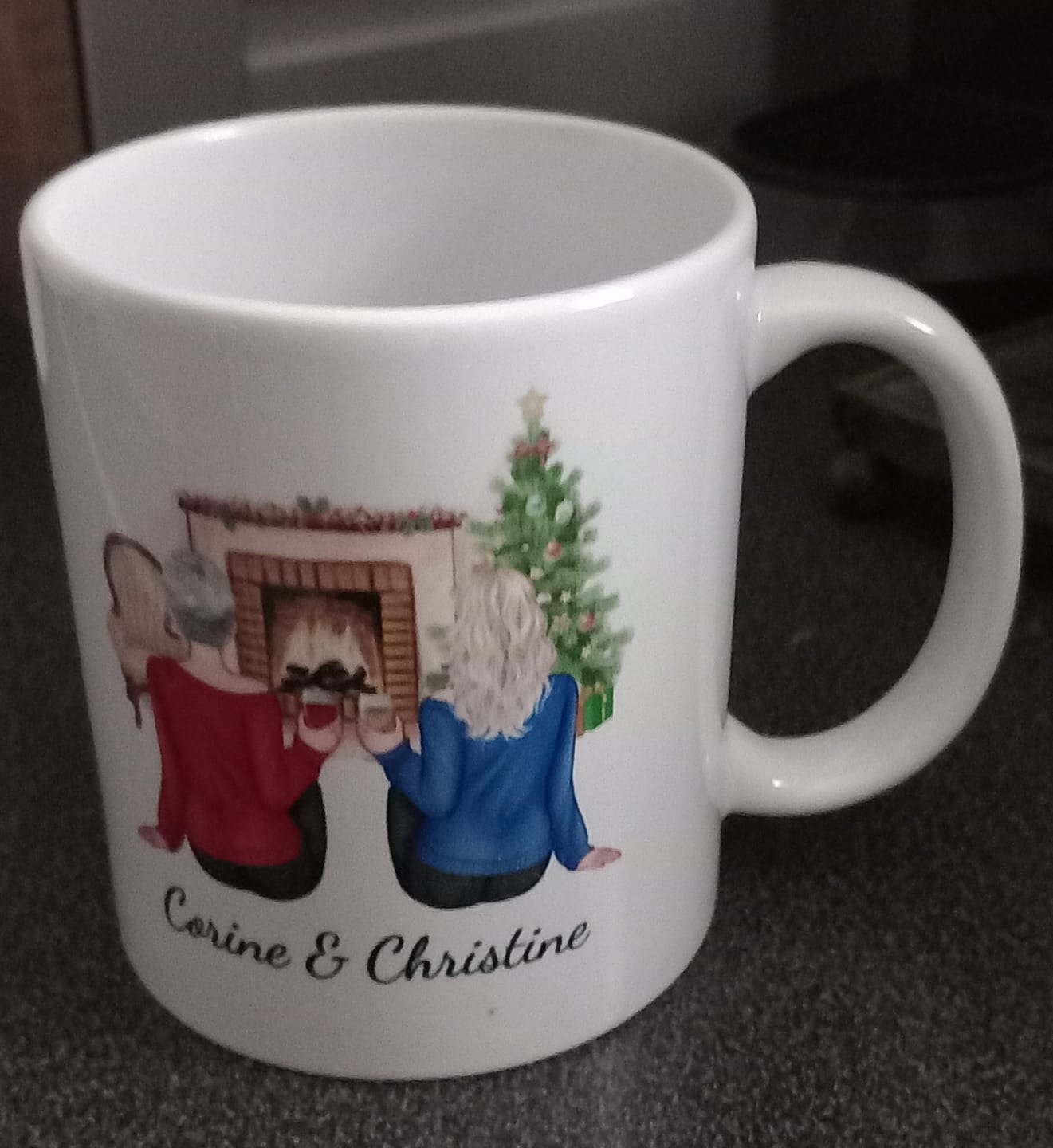 Customer photo review of Mug Personnalisé - Meilleures Amies Noël